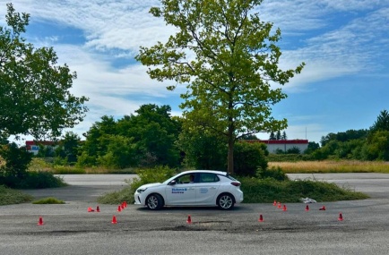 Fahrsicherheitstraining für die Mitarbeiter der Diakonie Güstrow