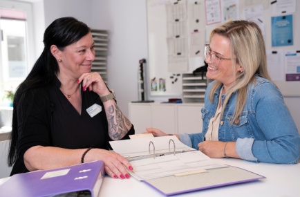 Pflege-Mitarbeiterinnen der Diakonie-Sozialstation Schwaan