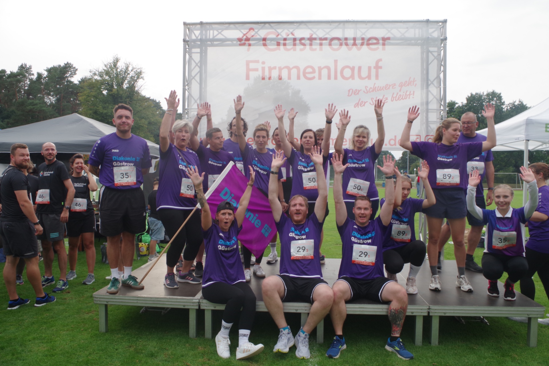 Gemeinsam Laufen stand im Mittelpunkt der Diakonie Teams Bild