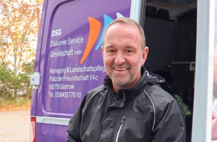 Thomas Jäger, Gebäudereiniger in der DSG Reinigung