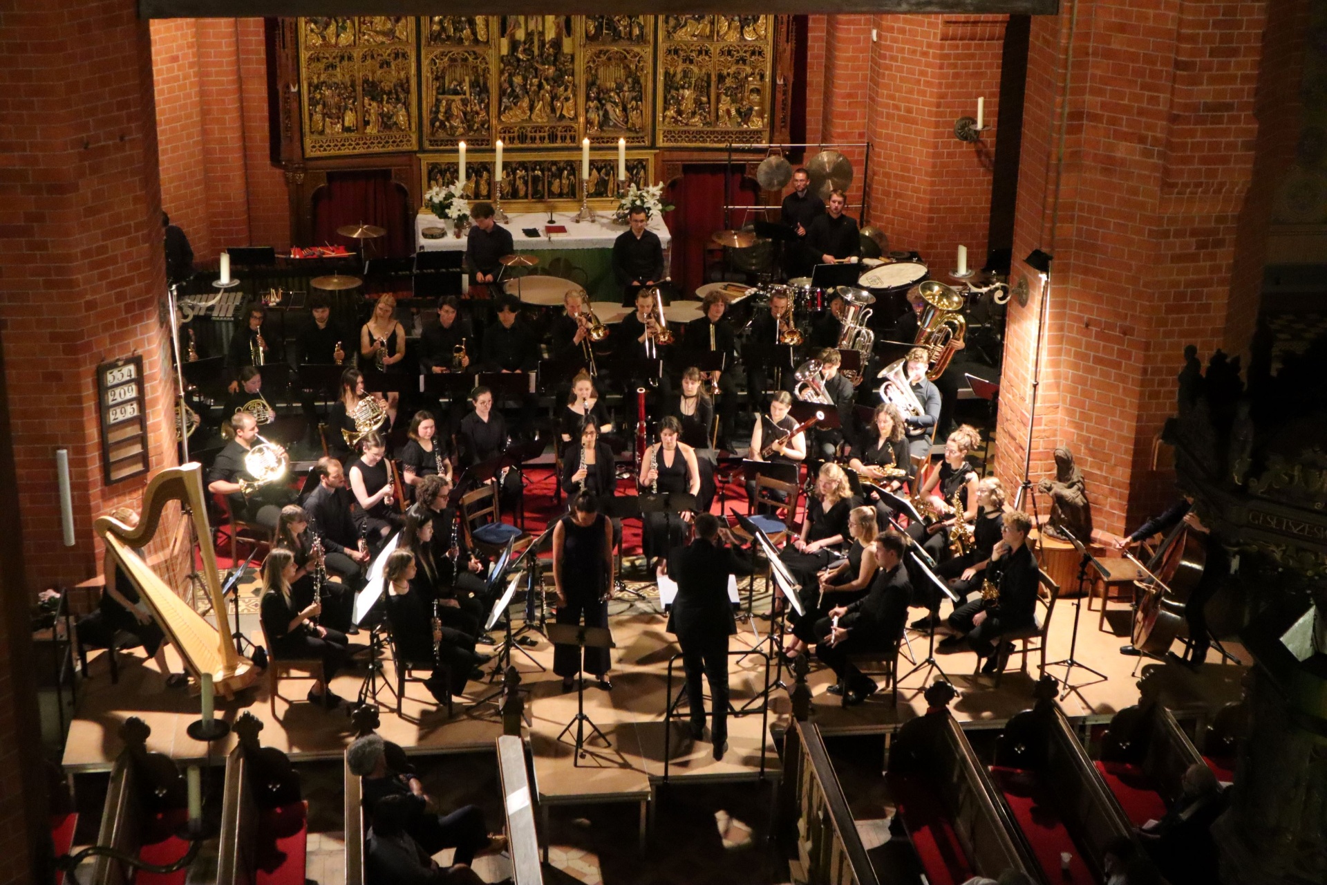 junge norddeutsche philharmonie spielt in der Pfarrkirche Güstrow für den Hospizneubau Bild
